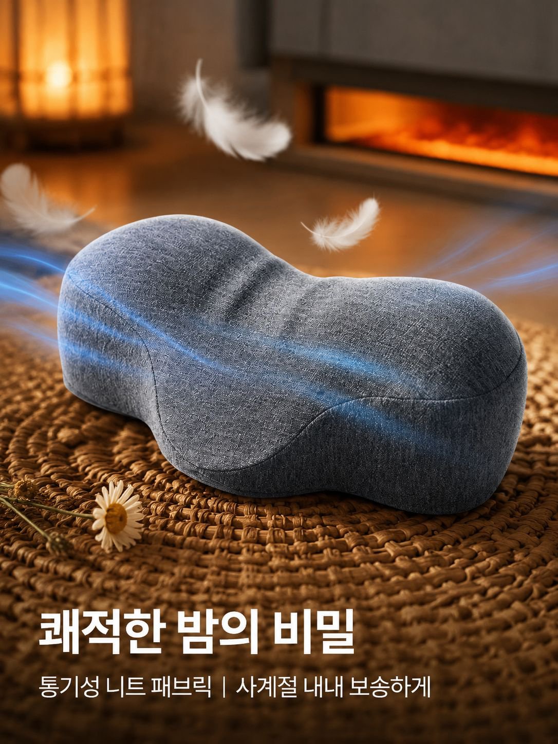 수면용 메모리폼 목 지지 베개