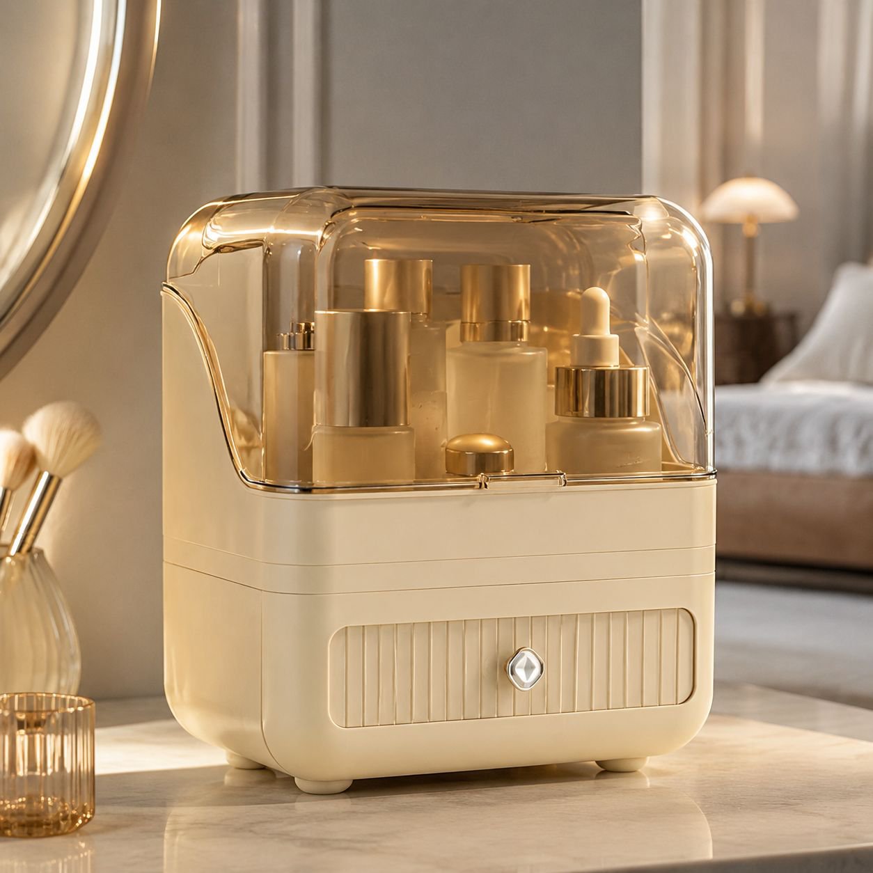 Praktischer Kosmetik-Organizer für Badezimmer und Schlafzimmer