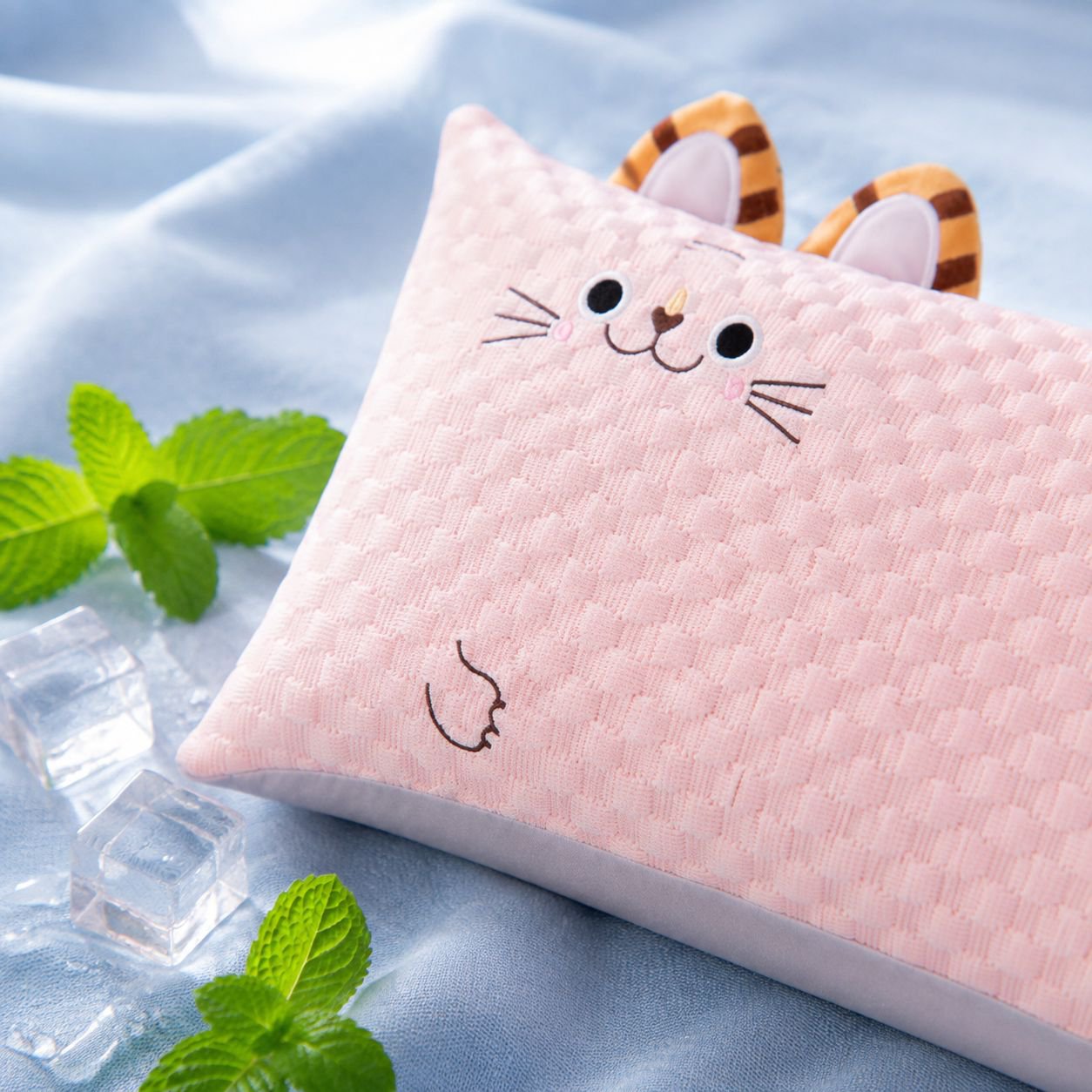 Baby Ice Cool Feeling Tiger Head Nap Pillow
