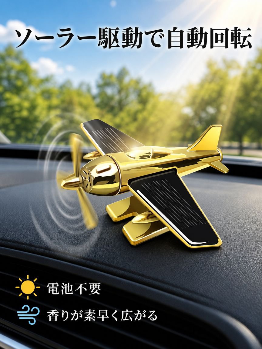 飛行機型の車用フレグランス