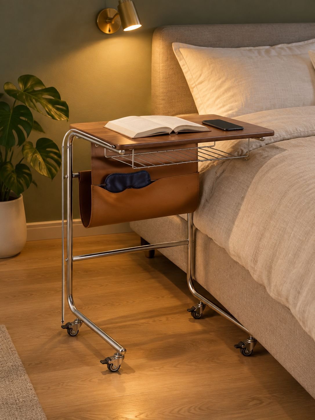 Couchtisch im Vintage-Stil aus Walnussholz