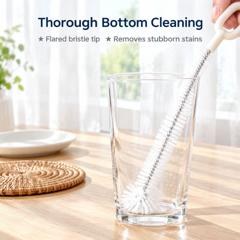 5-Piece Cleaning Brush Set Straw Cup Teapot Spout Crevice and Bottle Brush
