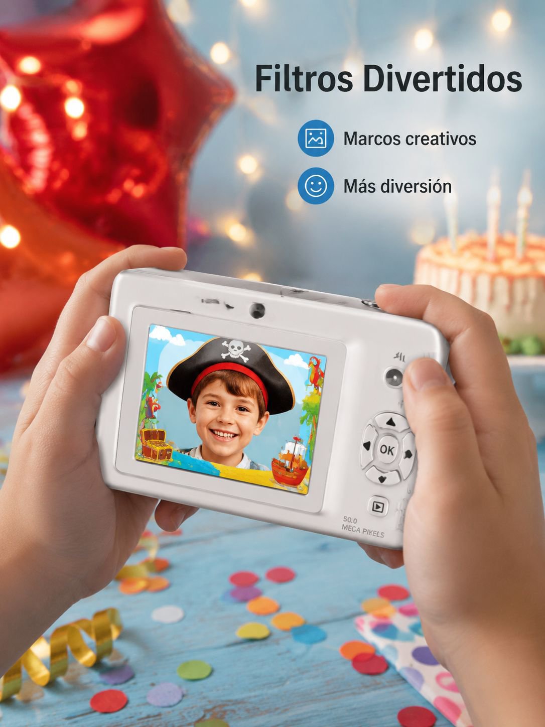 Cámara de Juguete Digaital Portátil HD para Niños