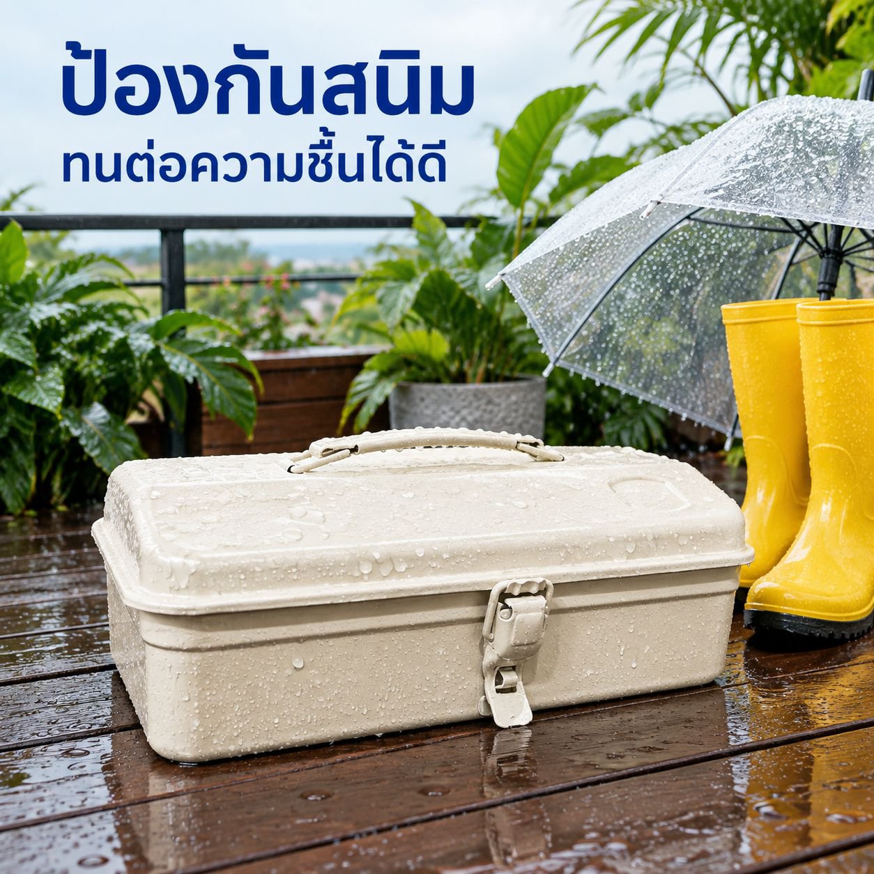 กล่องเก็บของแบบพกพาความจุขนาดใหญ่
