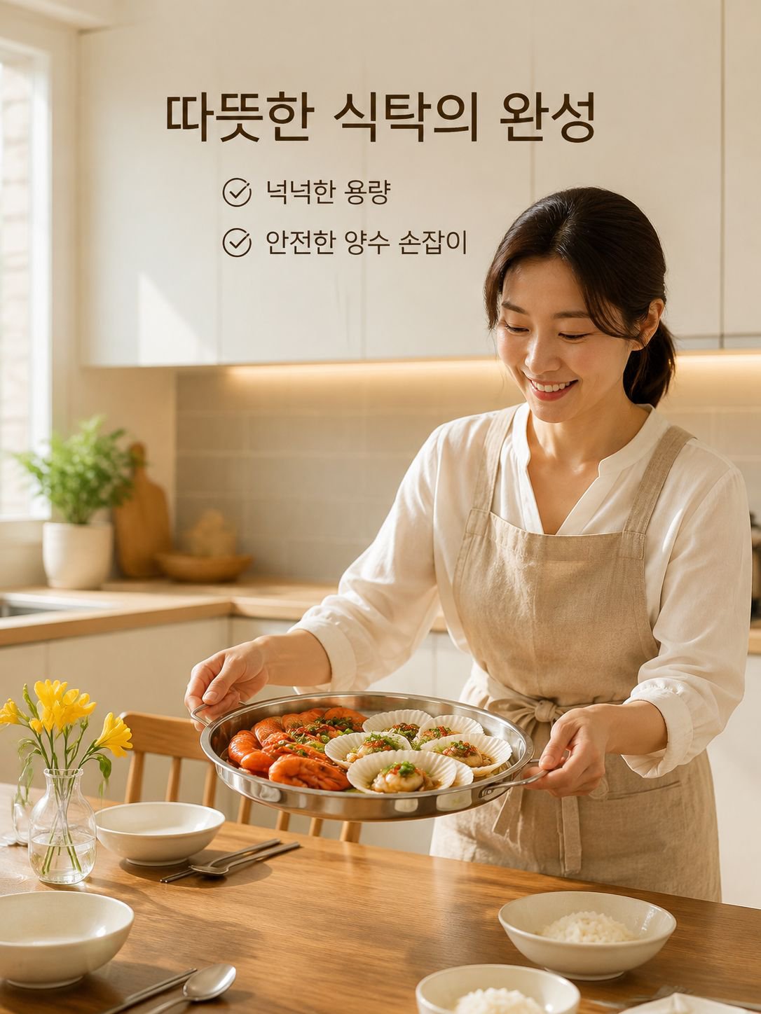 홈 도우 찜기 나사형 쟁반 세트