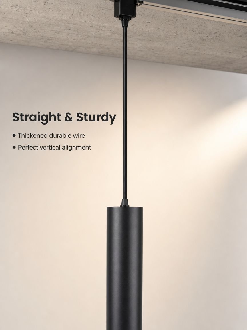 Modern Nordic style chandelier in restaurant kitchen