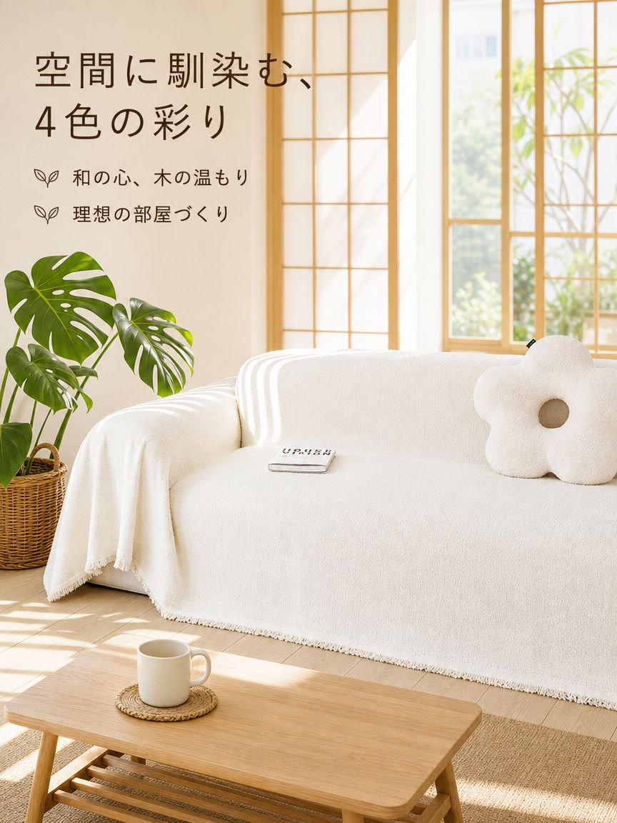 伸縮性ソファーカバー
