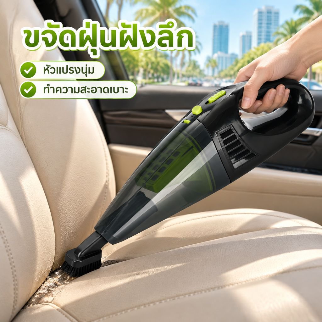 เครื่องดูดฝุ่นในรถยนต์อเนกประสงค์แบบไร้สายชาร์จได้