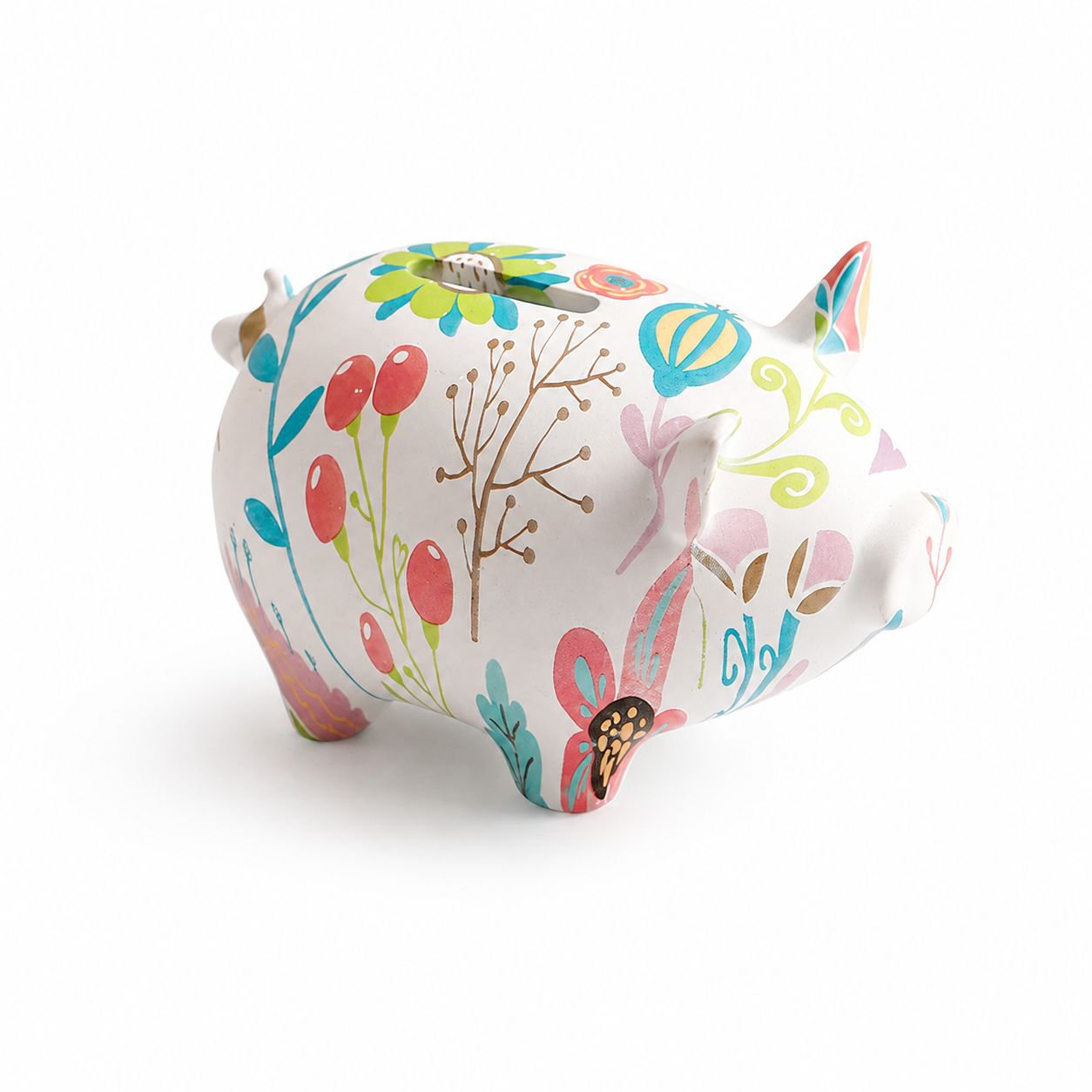 Creative Water Transfer Ceramic Savings Bank Home Decor Mini Craft