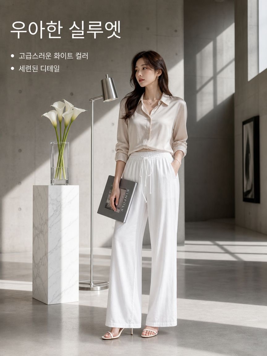 스타일리시한 여성용 와이드 플레어 바지 새로운 디자인