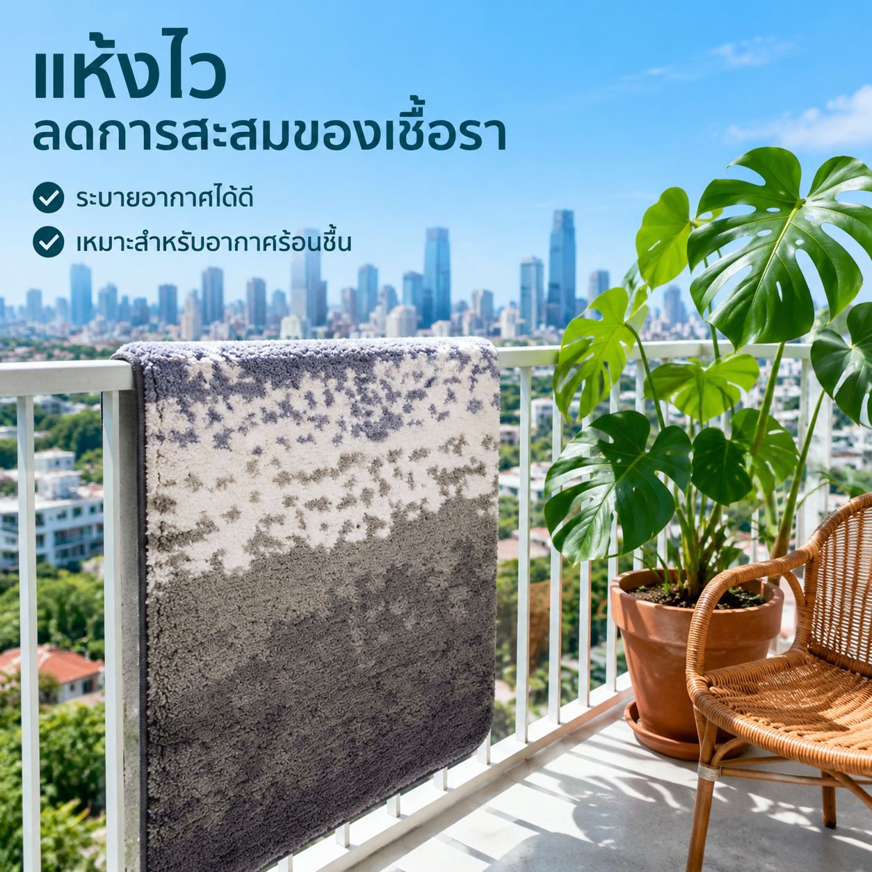 พรมตกแต่งบ้านสไตล์มินิมอล สำหรับห้องนอน ห้องน้ำ และหน้าประตู ดูดซับน้ำ กันลื่น
