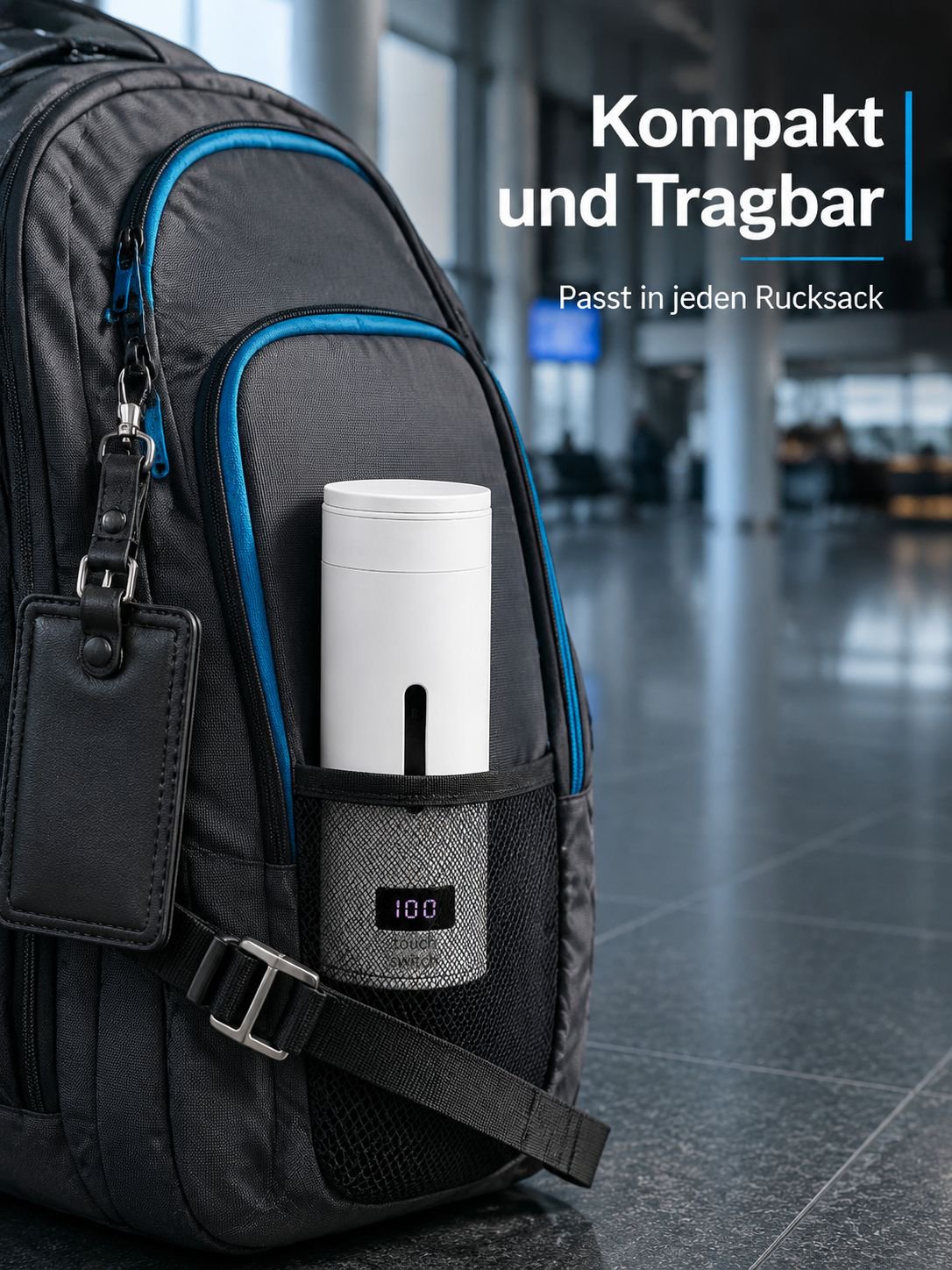 Leichter und kleiner Elektro-Wasserkocher für Reisen