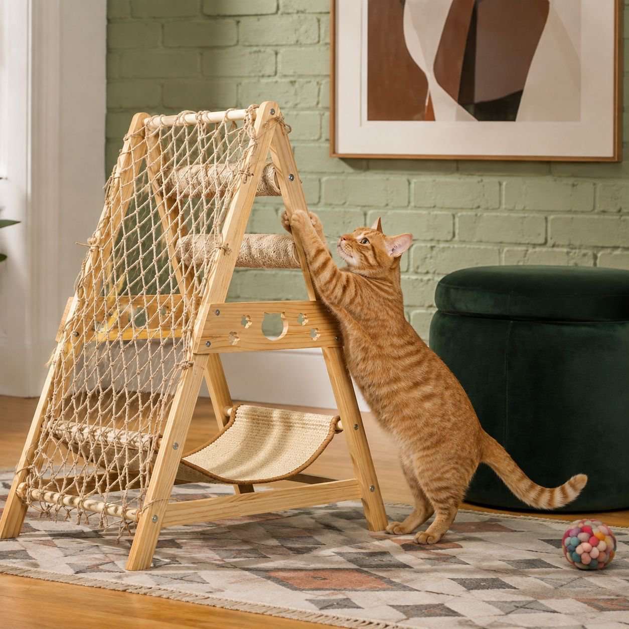 Cat climbing frame wearresistant scratching board