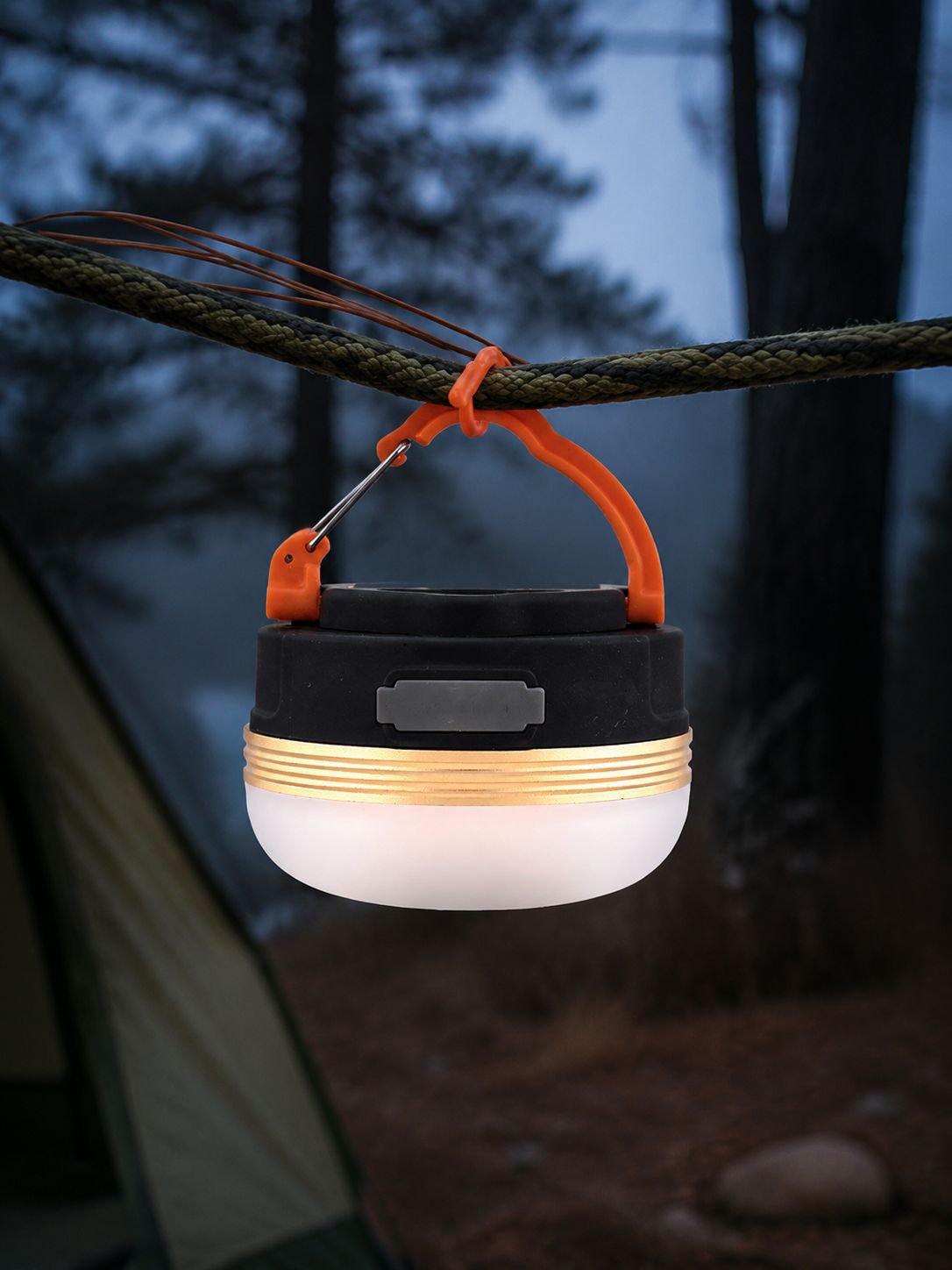 Multipurpose LED tent lamp for camping and emergencies