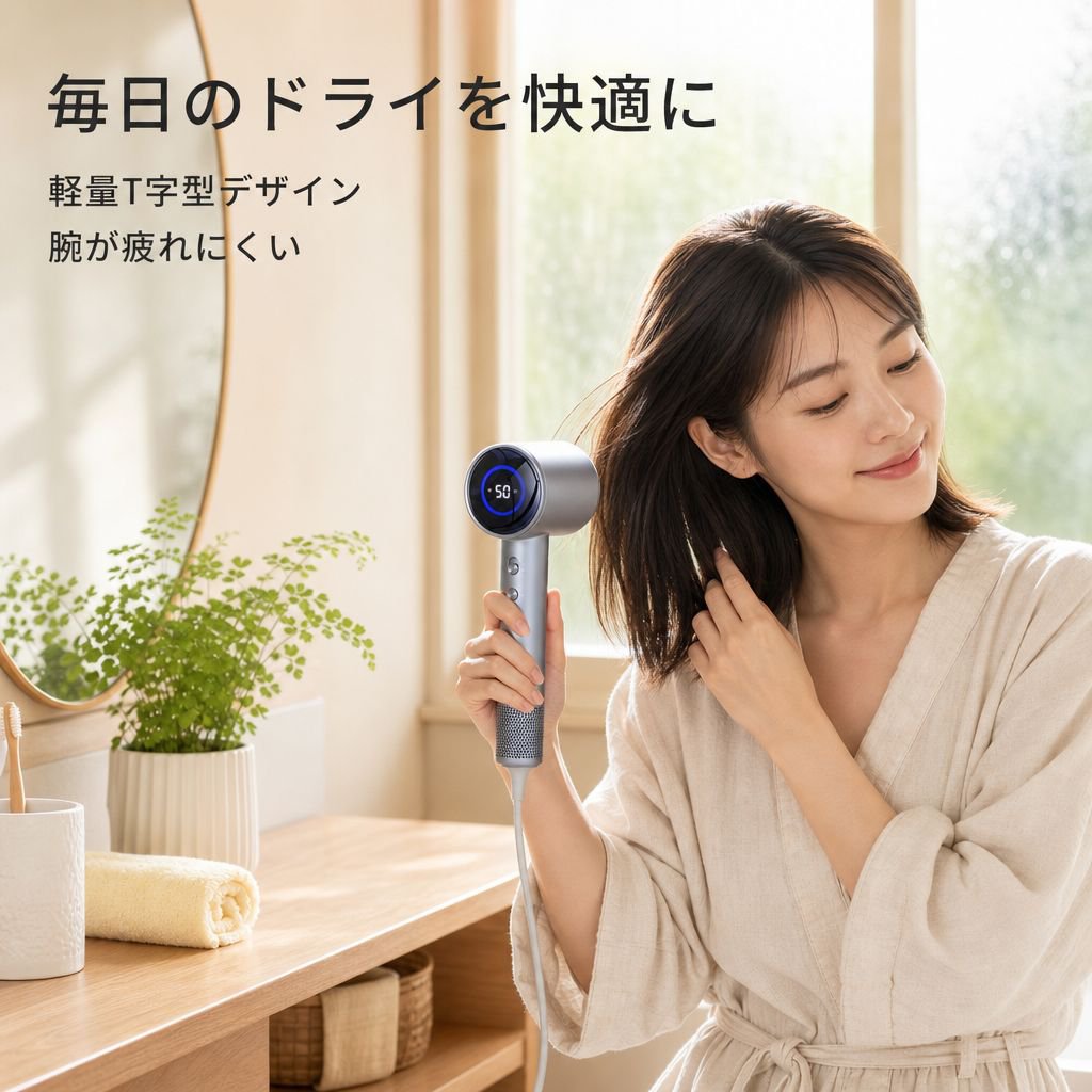 家庭用マイナスイオンヘアケア高速ドライヤー
