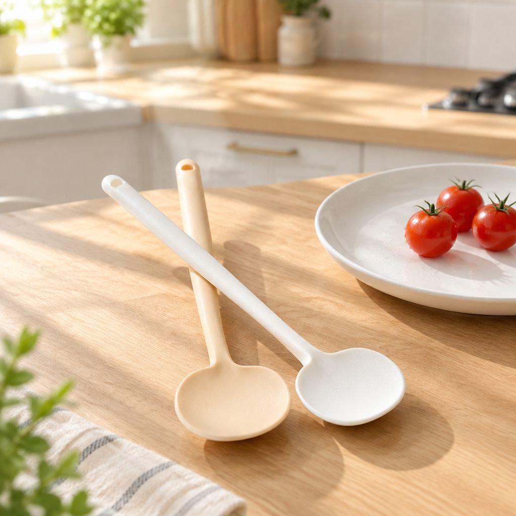 Durable silicone spatula ideal for frying and stirring