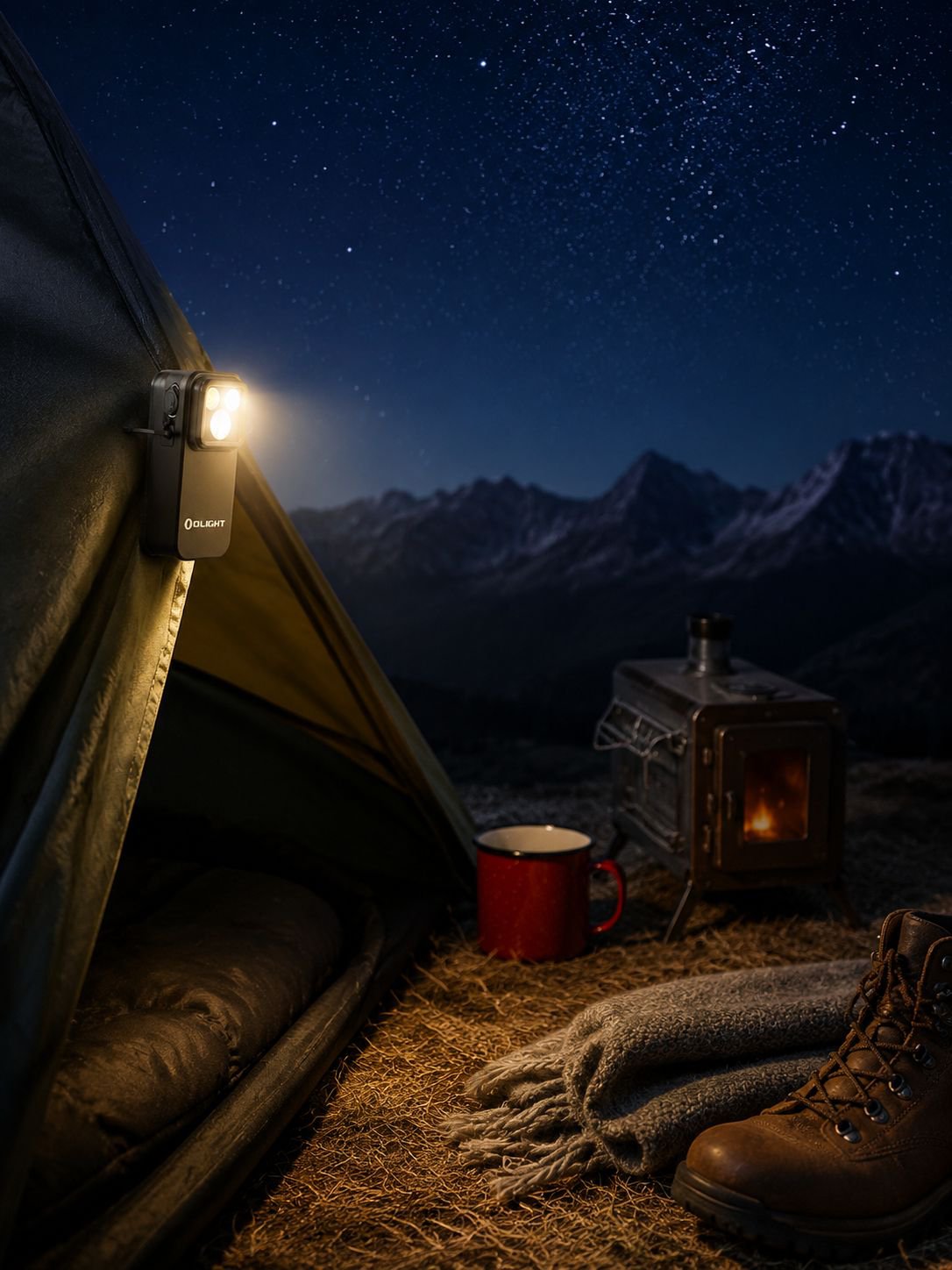 Krachtige zaklamp met LED schijnwerper voor klussen en noodsituaties