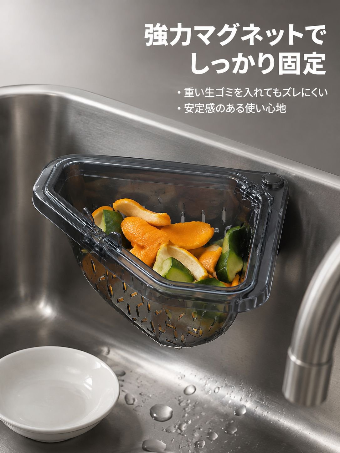 マグネット式シンクフィルターバスケット