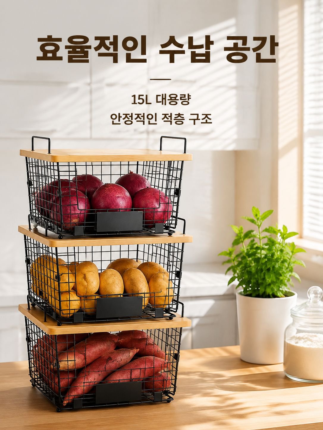 단조 철제 수납 선반