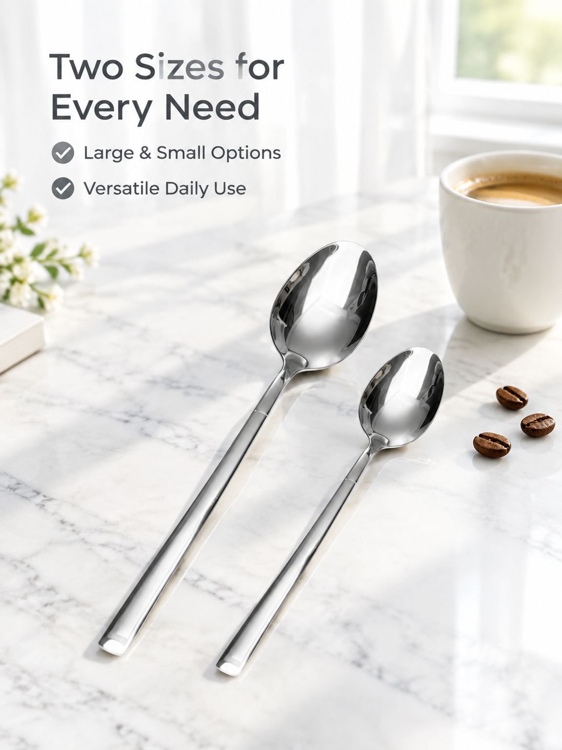 Stainless steel spoon