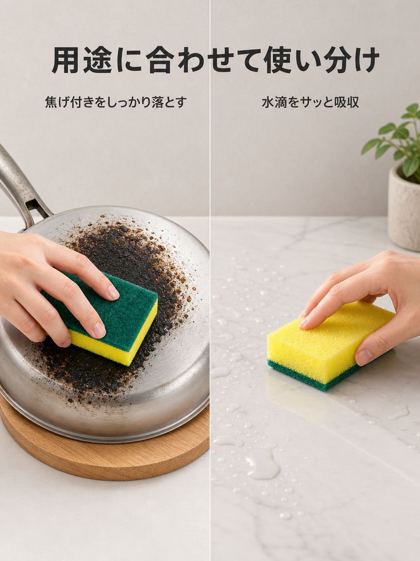 家庭用鍋洗いスポンジたわし