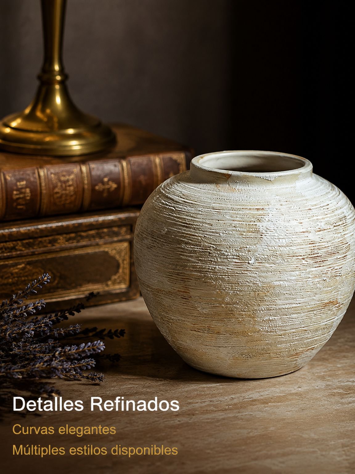Jarrón decorativo retro para salón y dormitorio