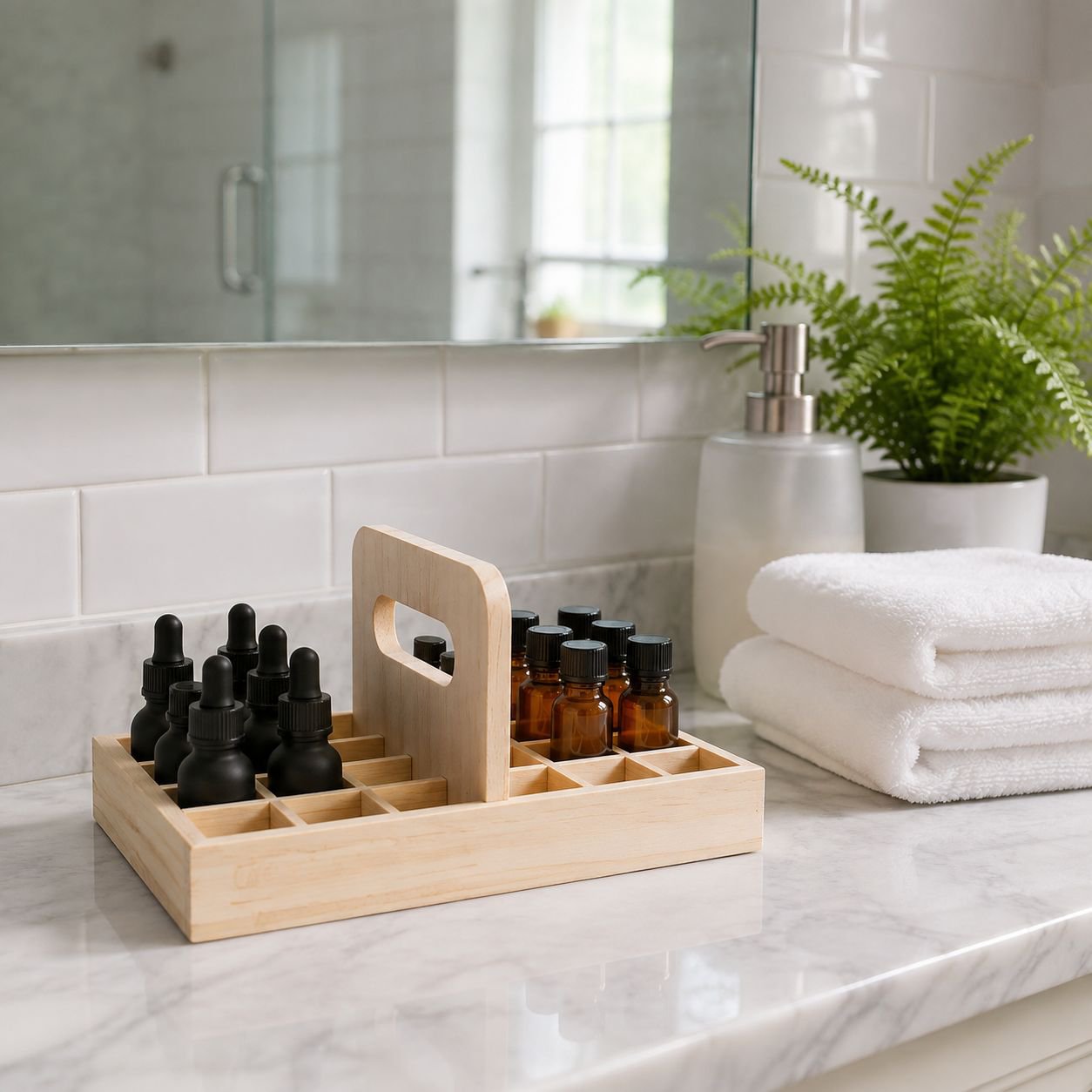 Compact essential oil storage solution for dōTERRA users