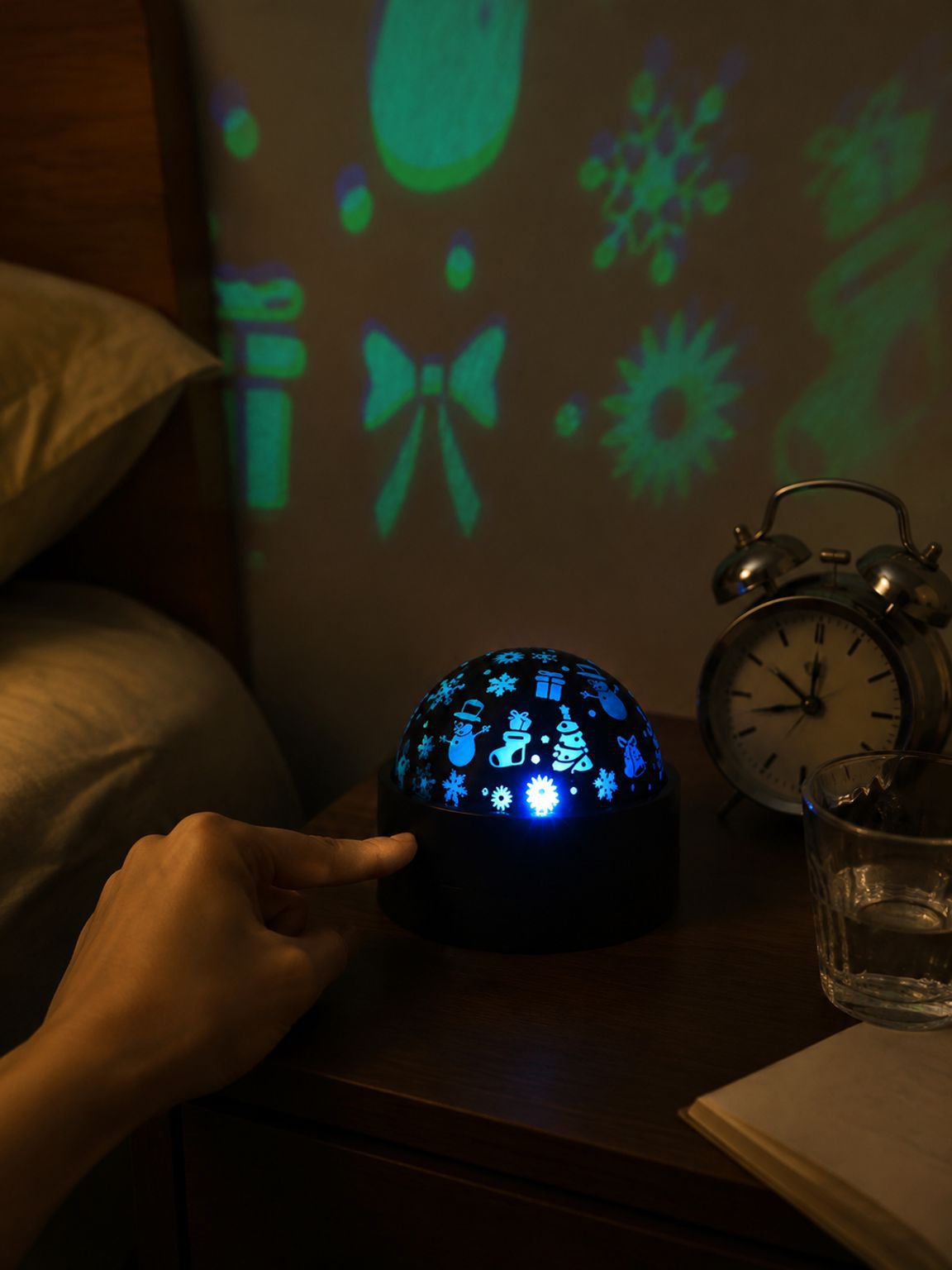 ハロウィン装飾に使えるかぼちゃ柄のプロジェクターライト