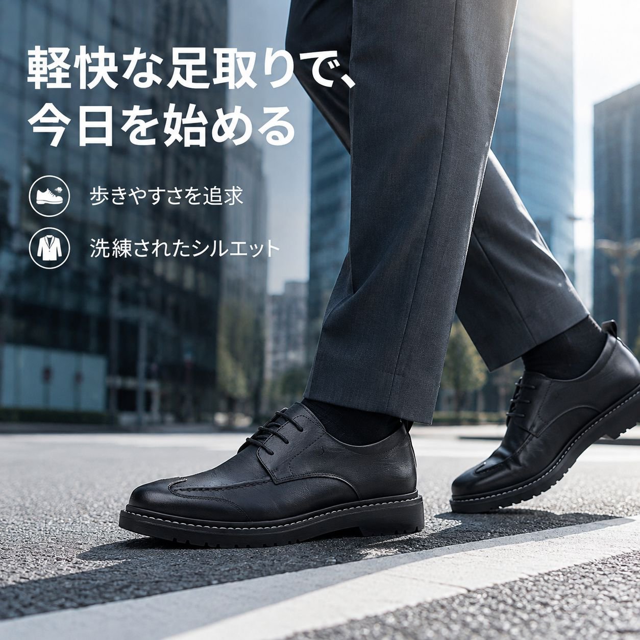 メンズ高級ビジネスレザーシューズ