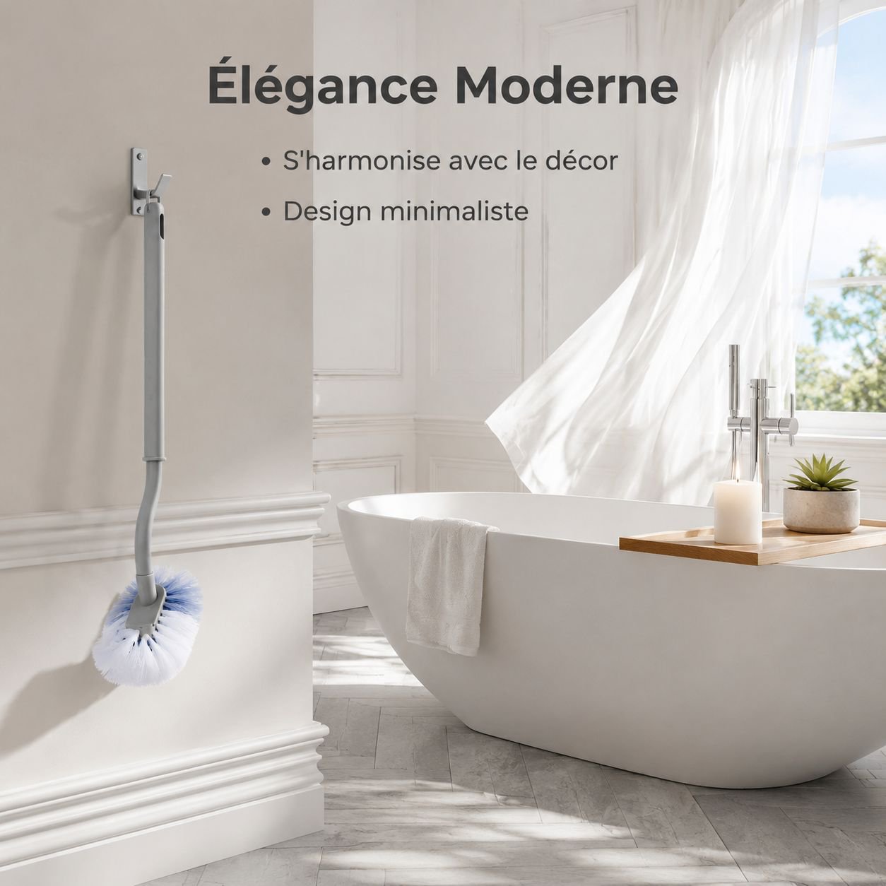 Brosse de toilette en silicone