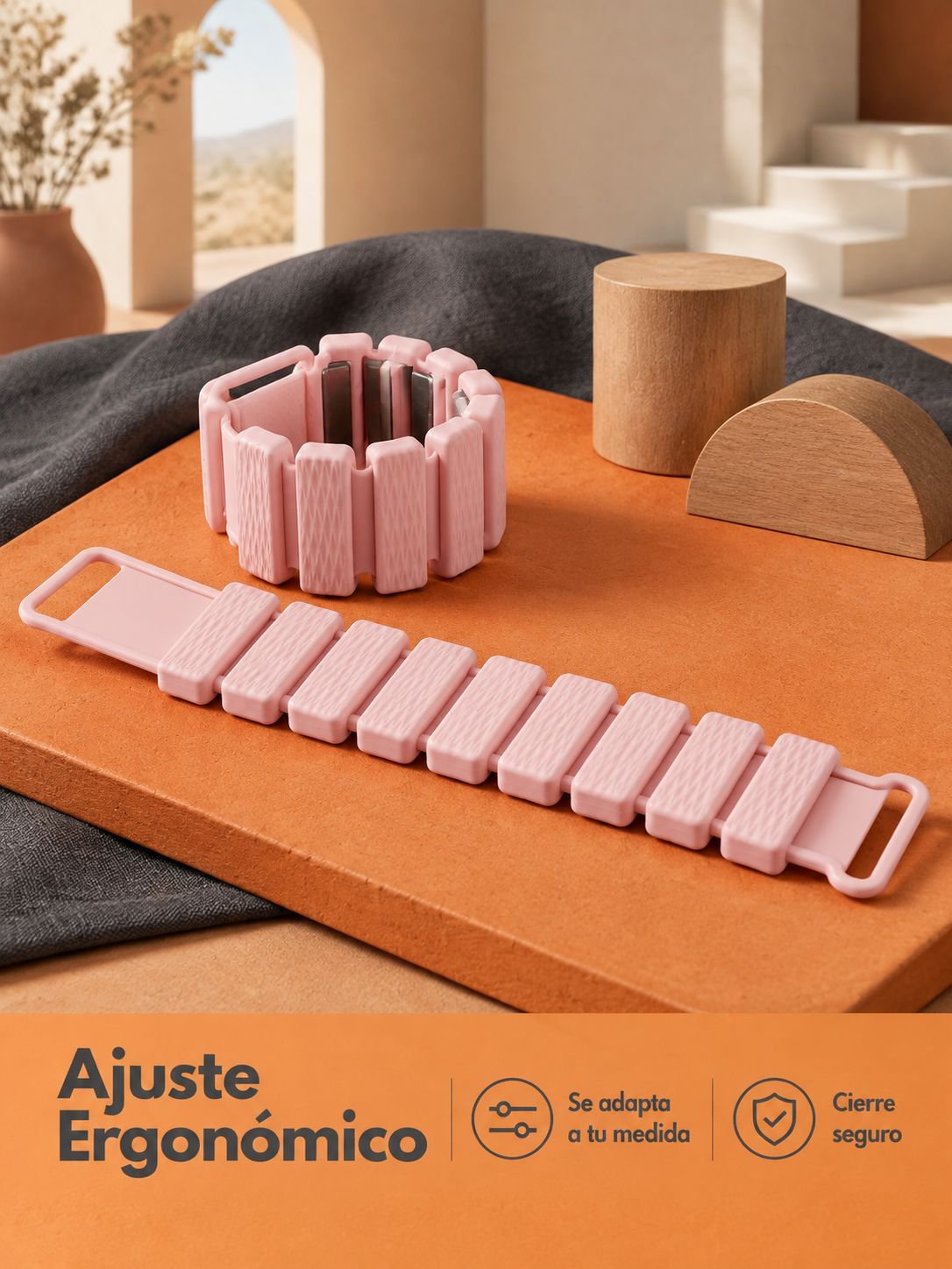 Brazalete de silicona para entrenamiento con peso