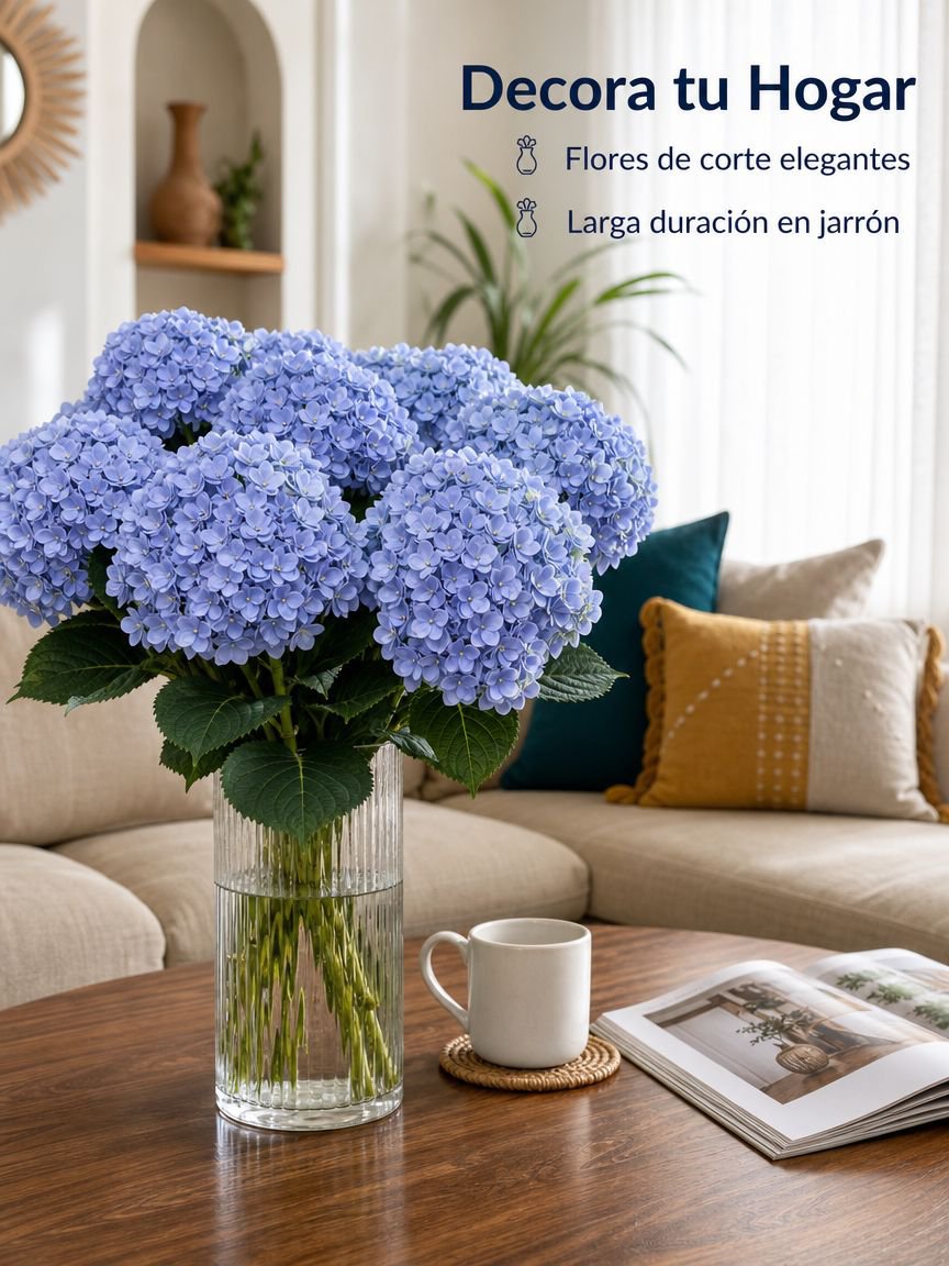 Plántulas variadas de hortensia