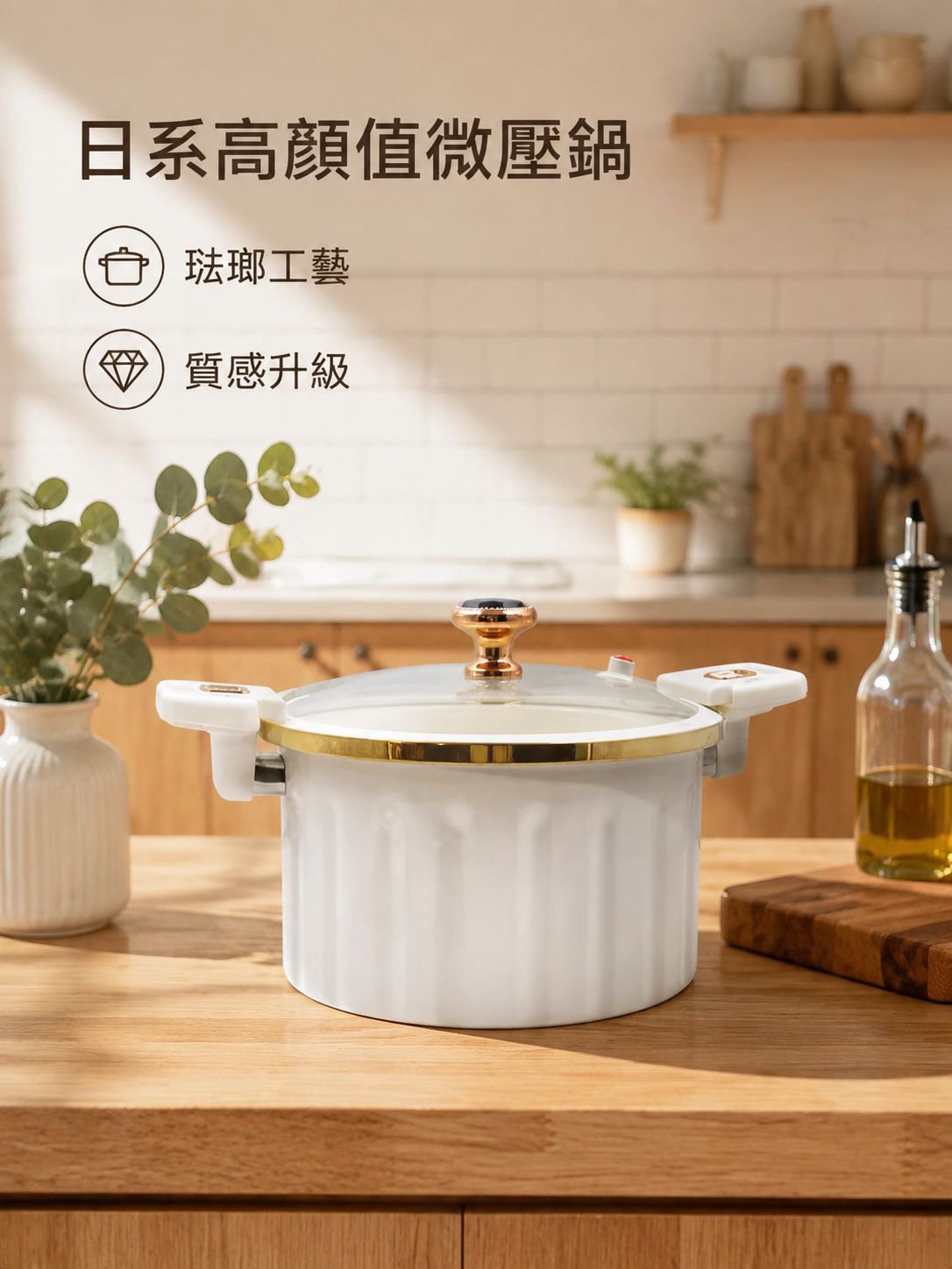 琺瑯微壓湯鍋