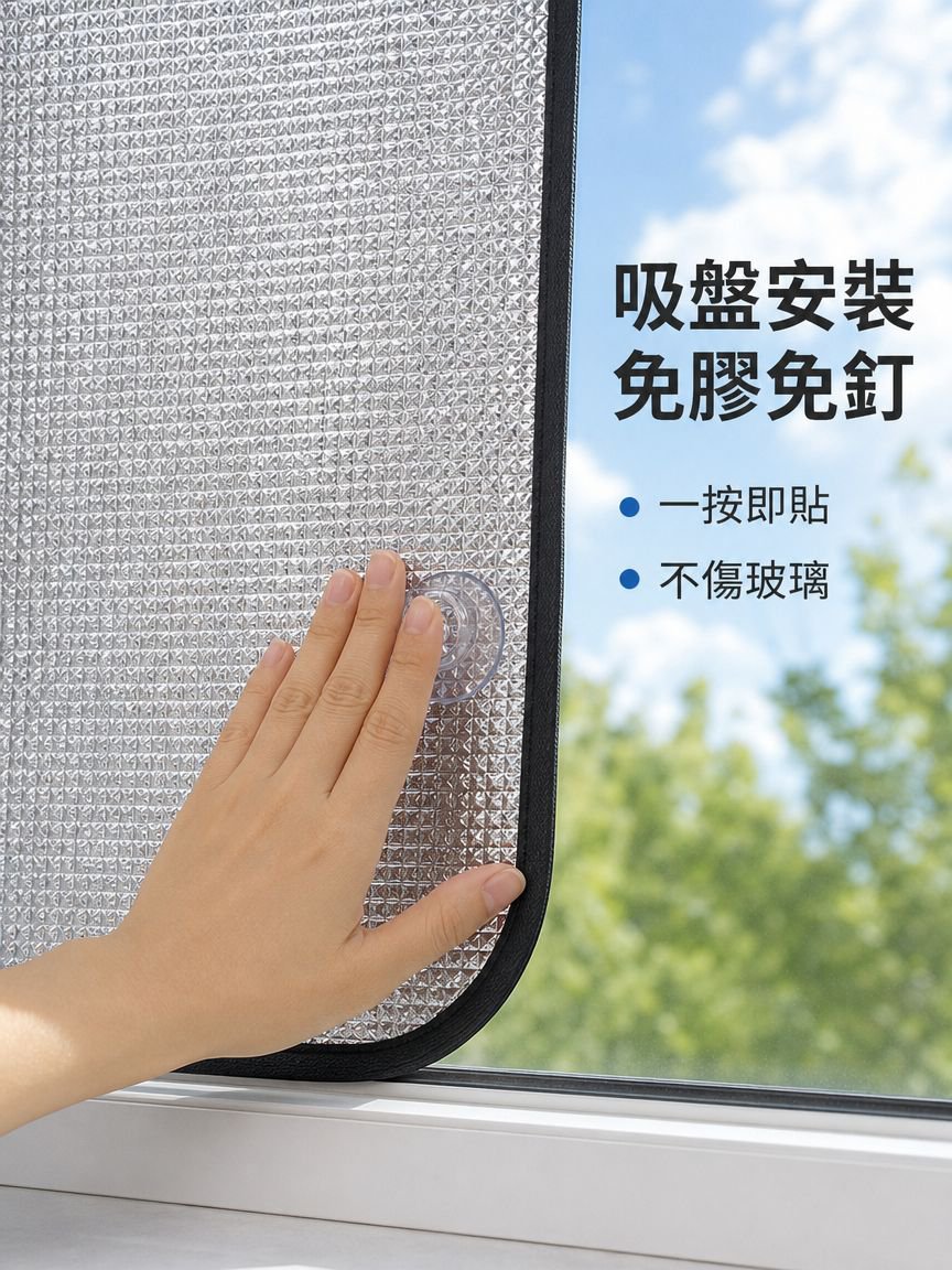 家用防曬隔熱吸盤薄膜