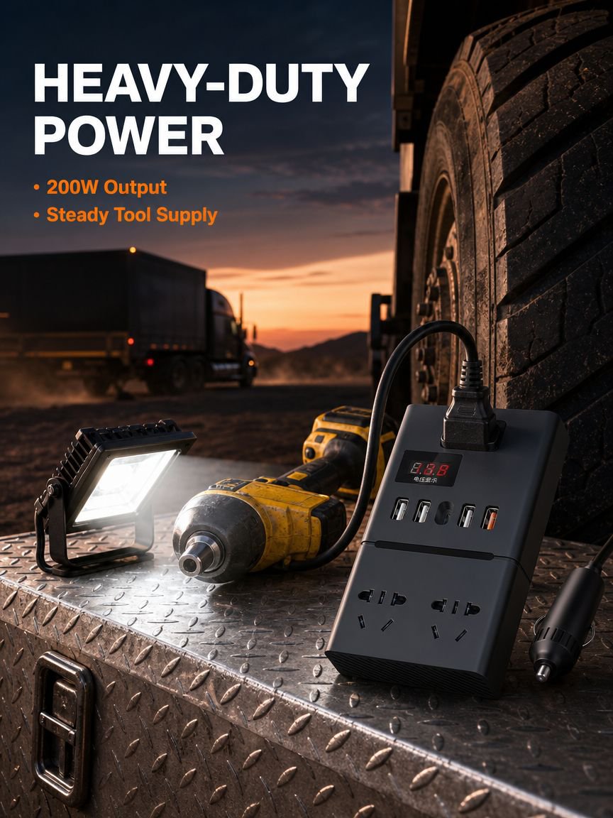 Rechargeable truck lifting car inverter home power converter car charging truck socket