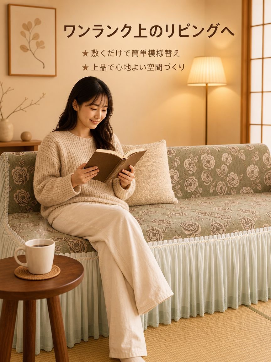 スカート付き滑り止め座布団