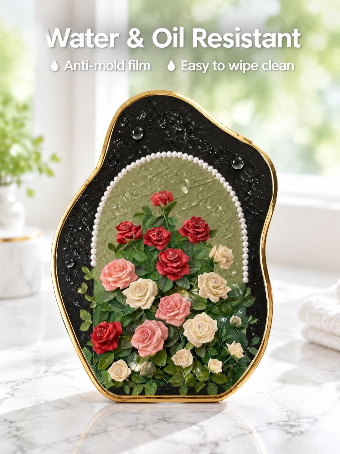Pearl Rose Ancient Style Desktop Cabinet Small Pendant