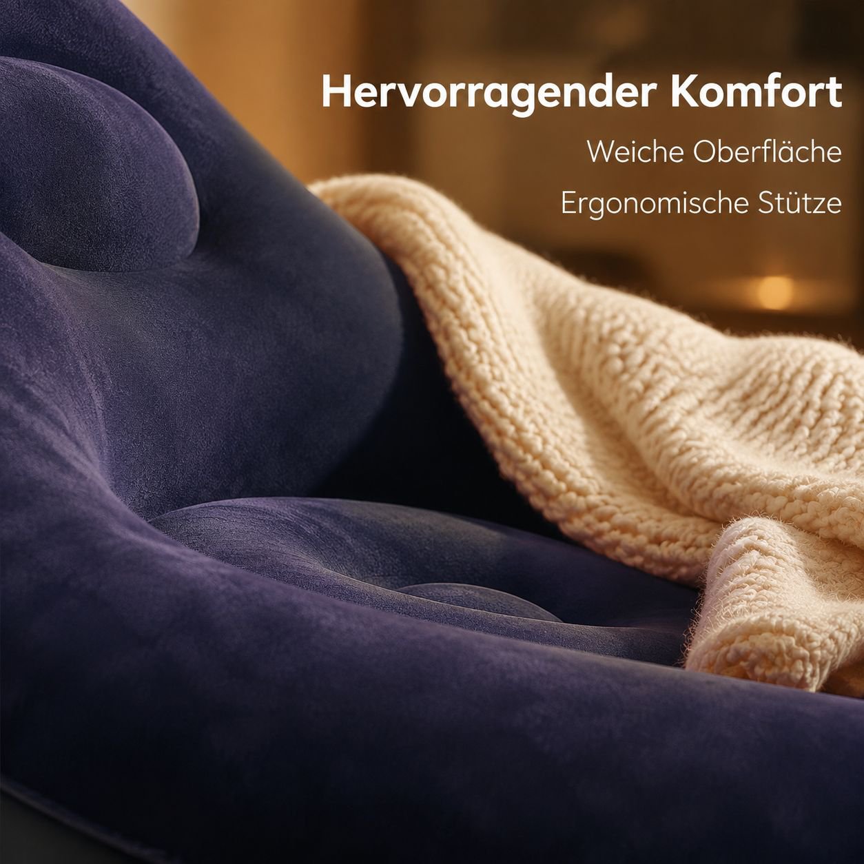 Faltbares, dickes aufblasbares Sofa