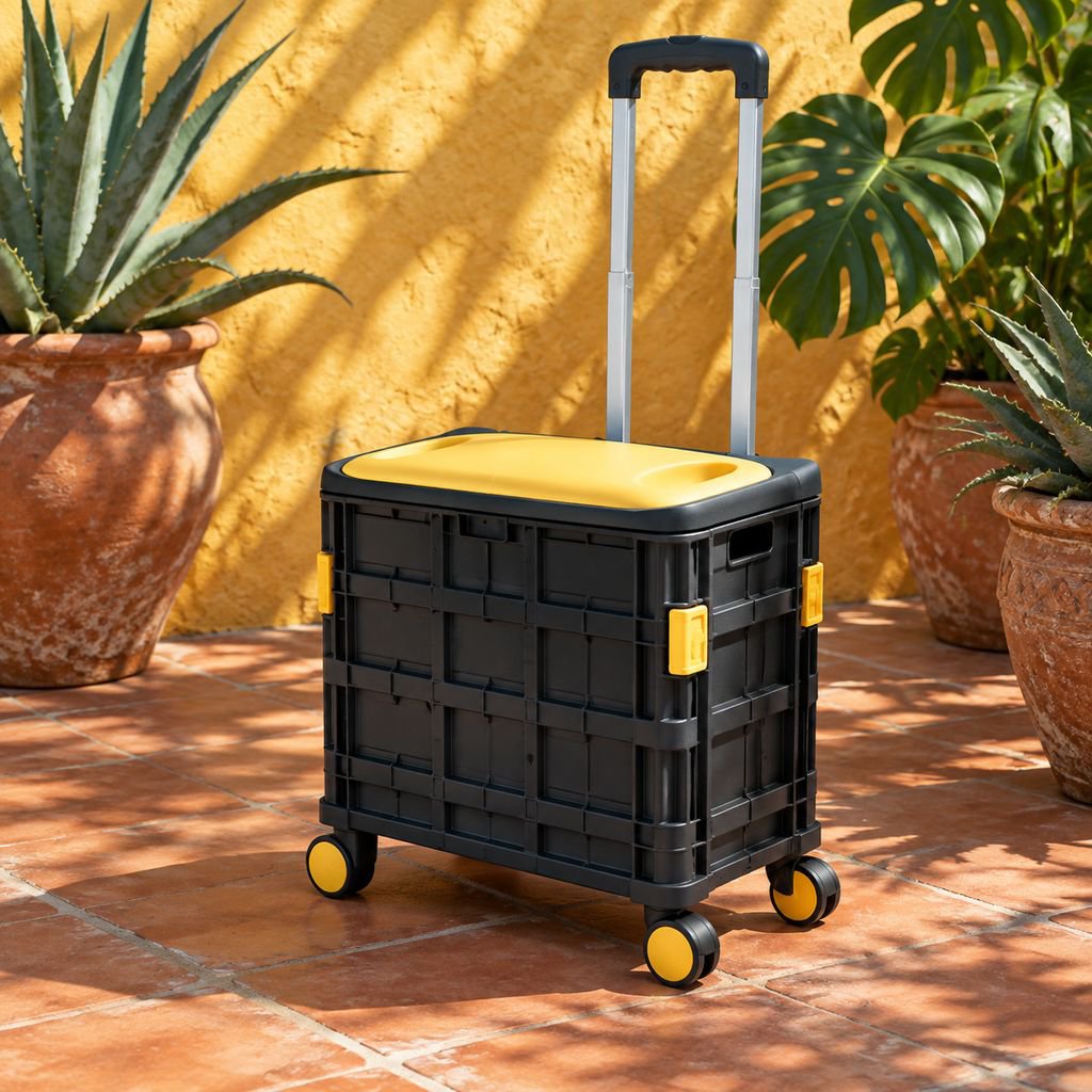 Carrito de compras plegable multifuncional
