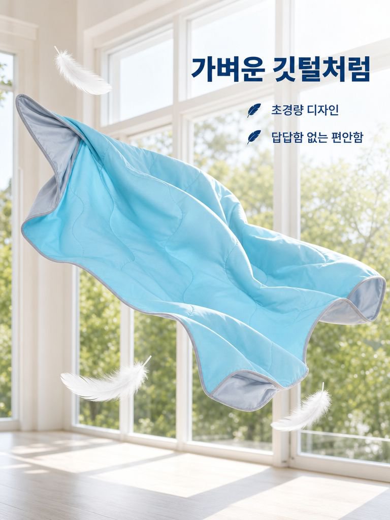 얇고 시원한 아이스 실크 여름 이불