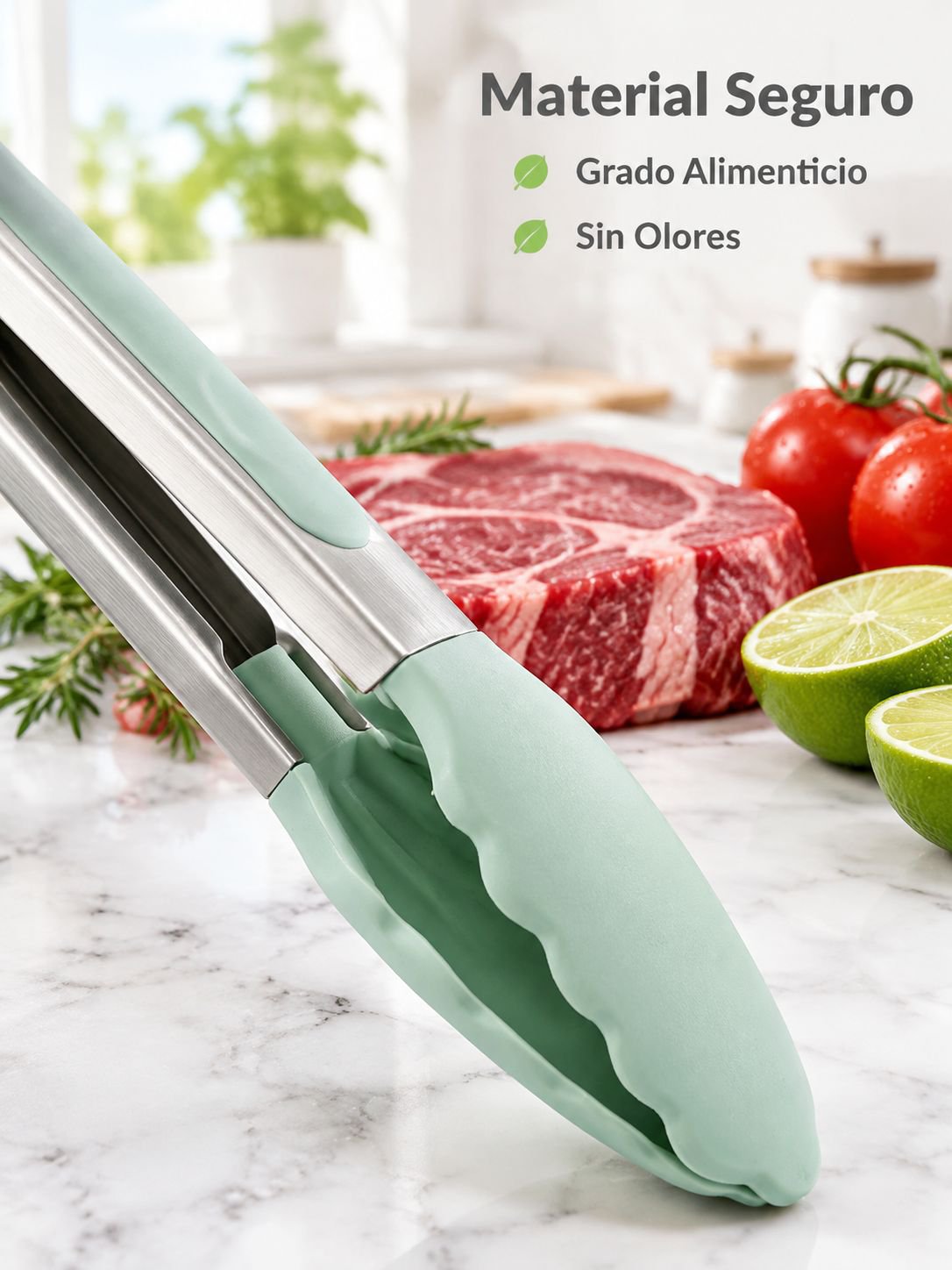Pinzas para barbacoa de acero inoxidable