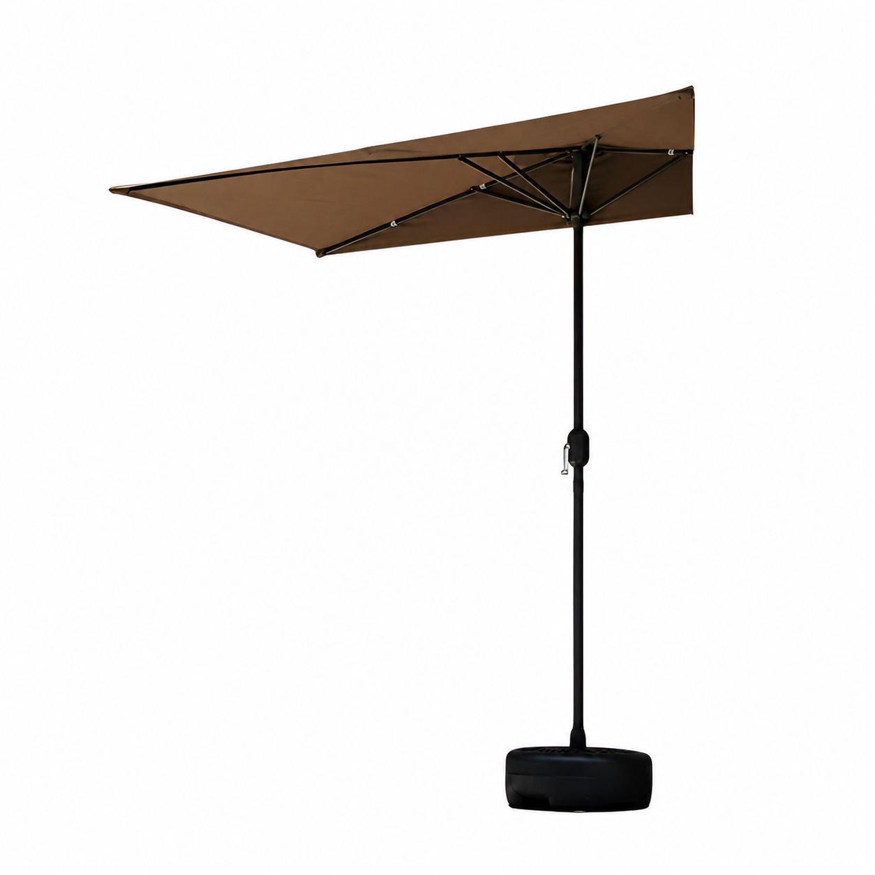 Outdoor Wall-mounted Half Umbrella Lift Parasol for Cafe Convenience Store Balcony