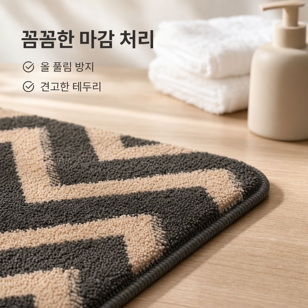 가정용 북유럽풍 미끄럼 방지 흡수 욕실 입구 매트