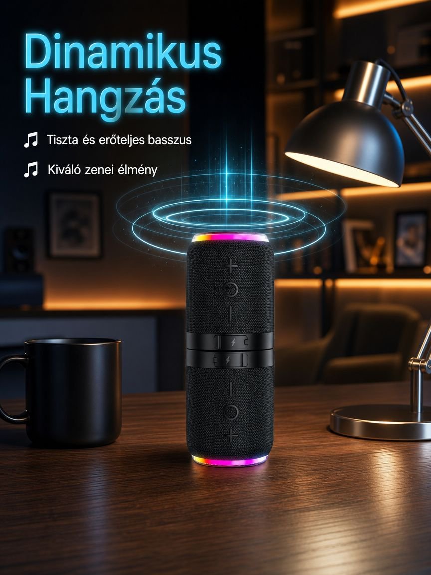 Mágneses hordozható Bluetooth hangszóró