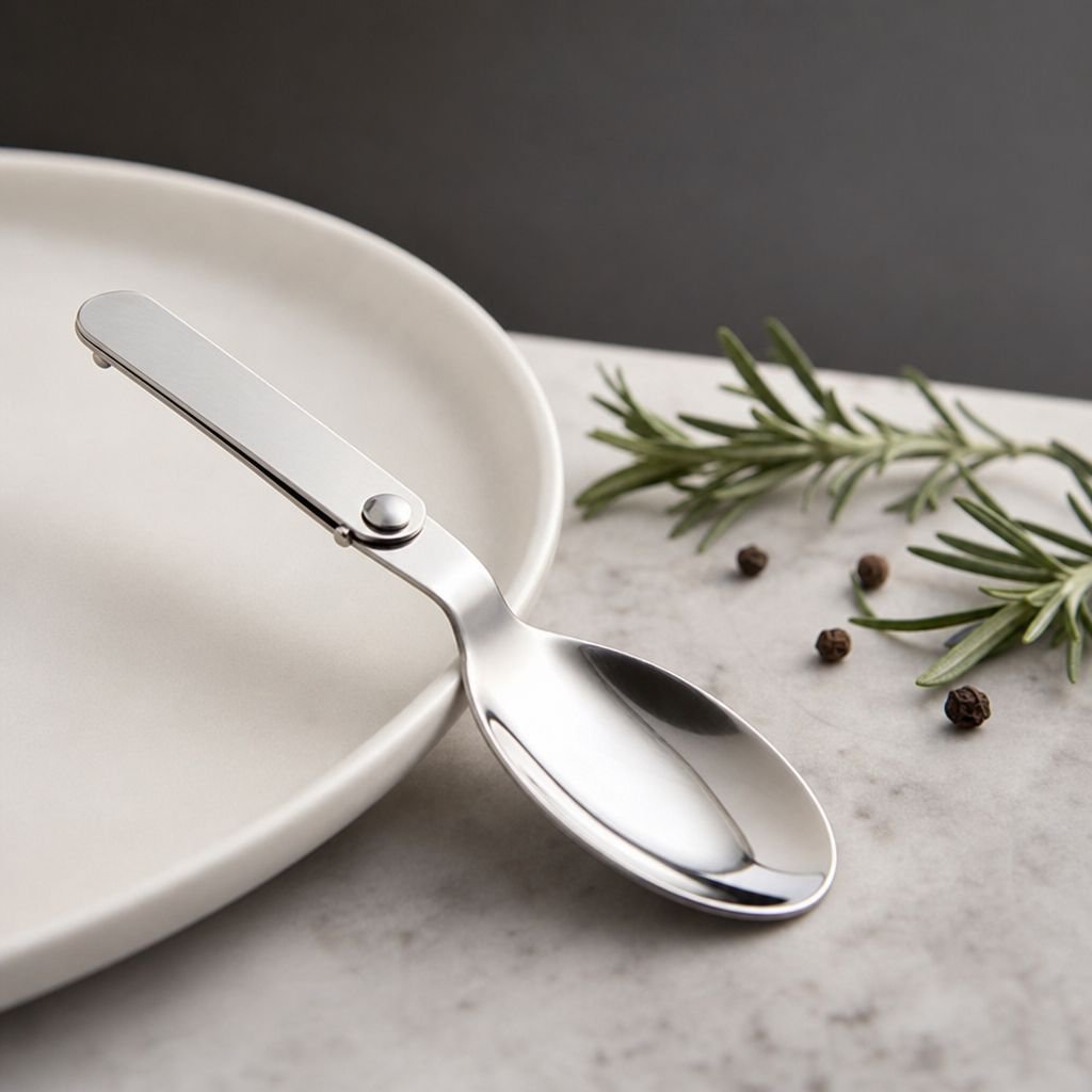 Outdoor Travel Portable Foldable Stainless Steel Flatware