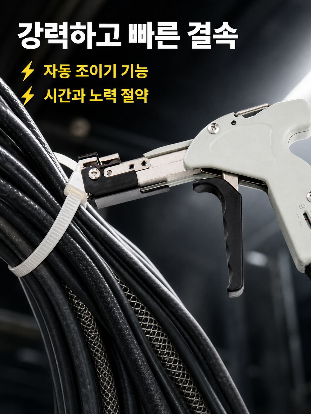 케이블 묶는 자동 조이기