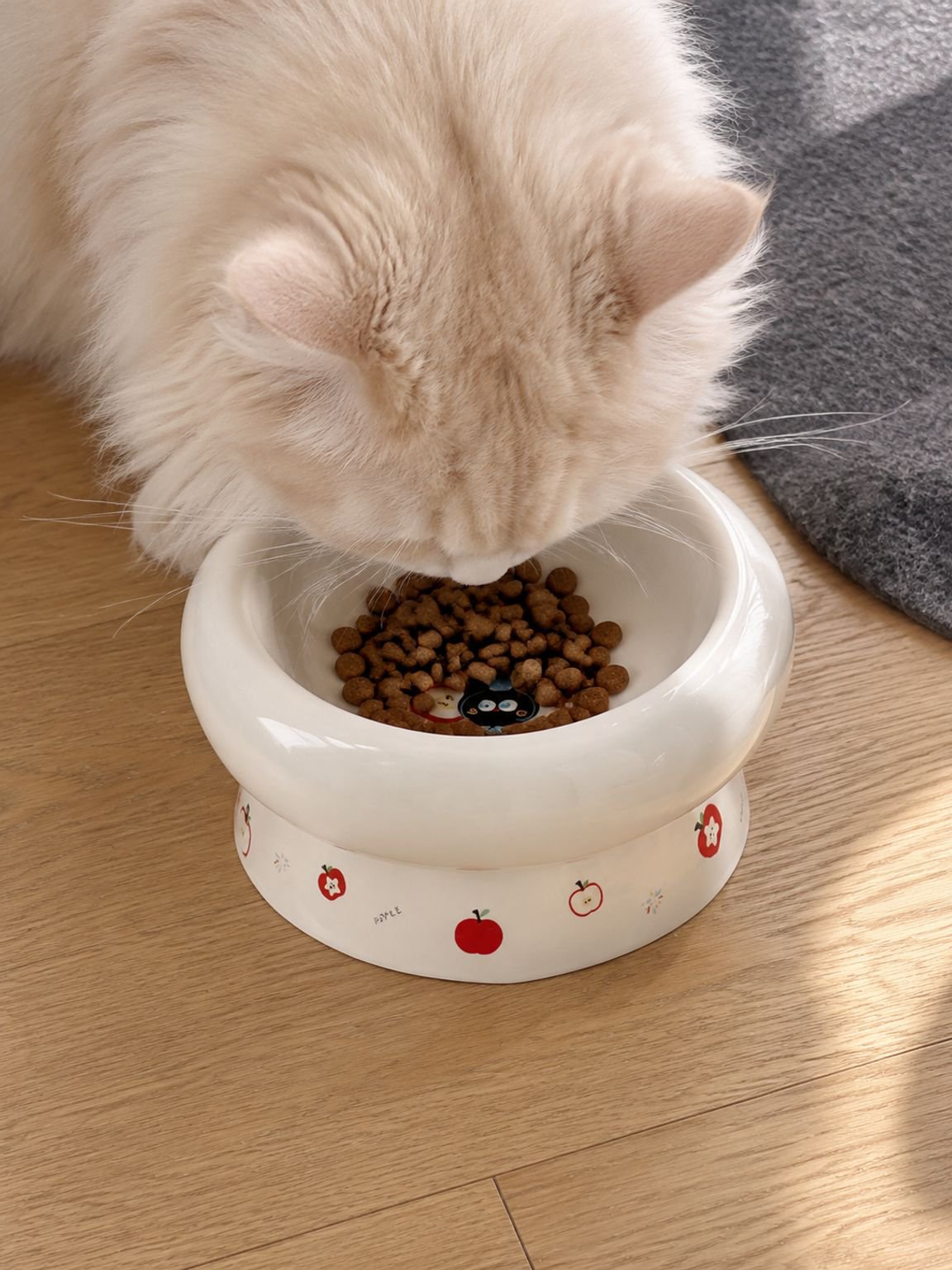 Breiter Keramik-Futternapf für Katzen