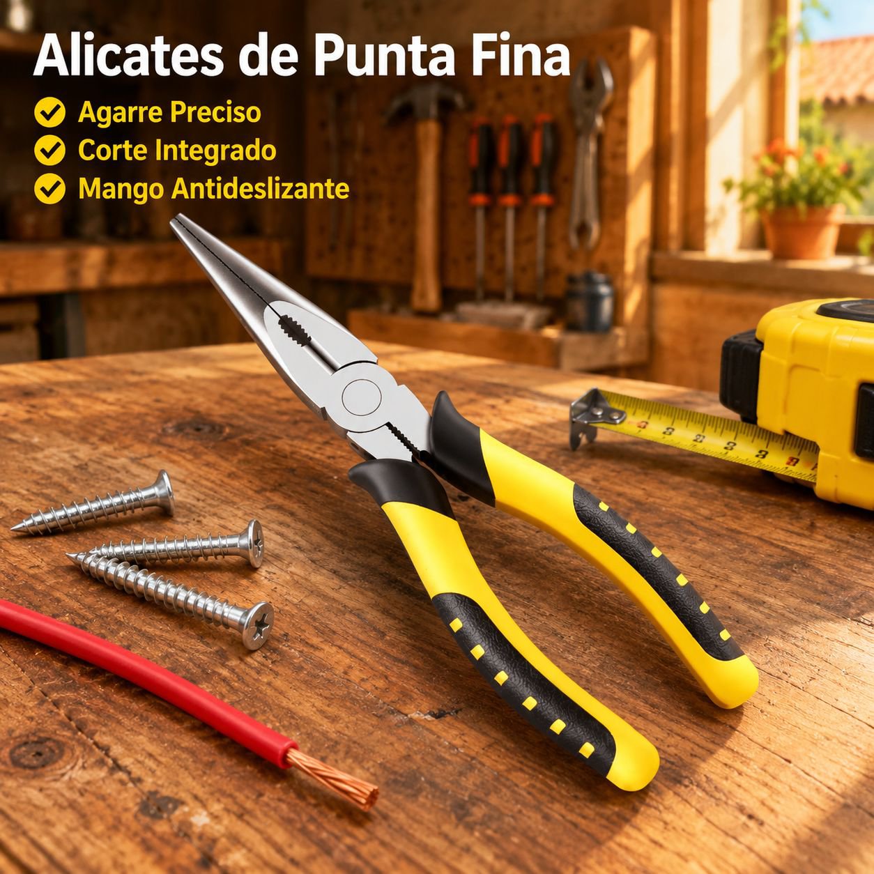 Alicates de punta fina multifunción