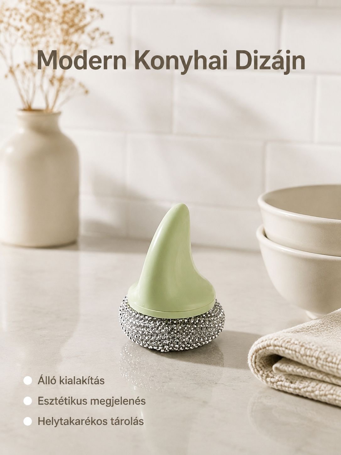 Konyhai tisztító edénykefe