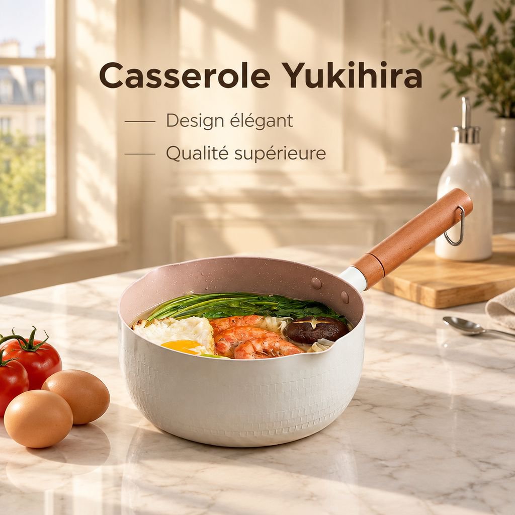 Casserole Yukihira Antiadhésive en Pierre Maifan pour Bébé et Lait